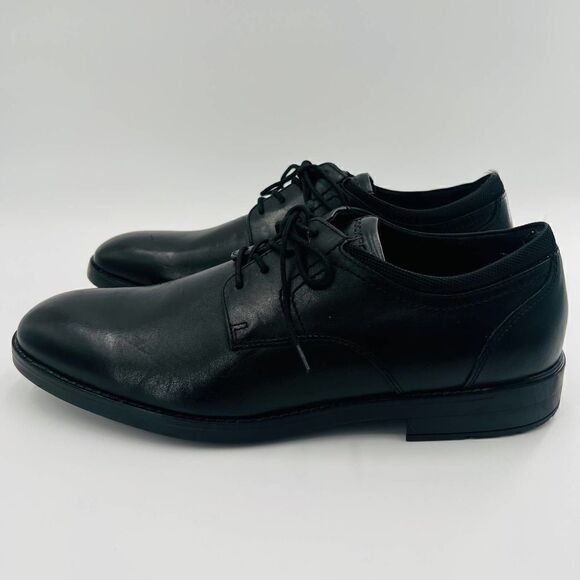 Rockport Trutrech Bryant Plain Toe Oxford Black Leather Shoe Size 11 NWOB - Picture 6 of 10